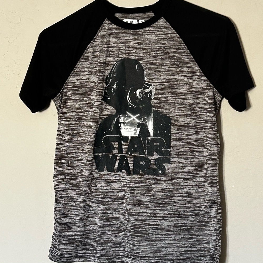 Star Wars Black and Gray Short Sleeve Tee